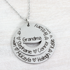 Grandmother Gift Three Layer Washer Necklace