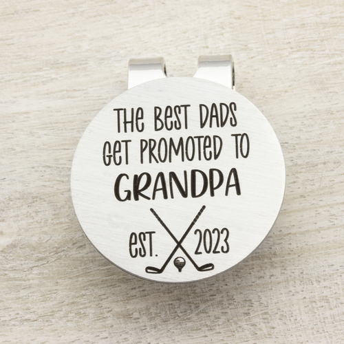 Personalized Golf Ball Marker Golfer Gift for Grandpa