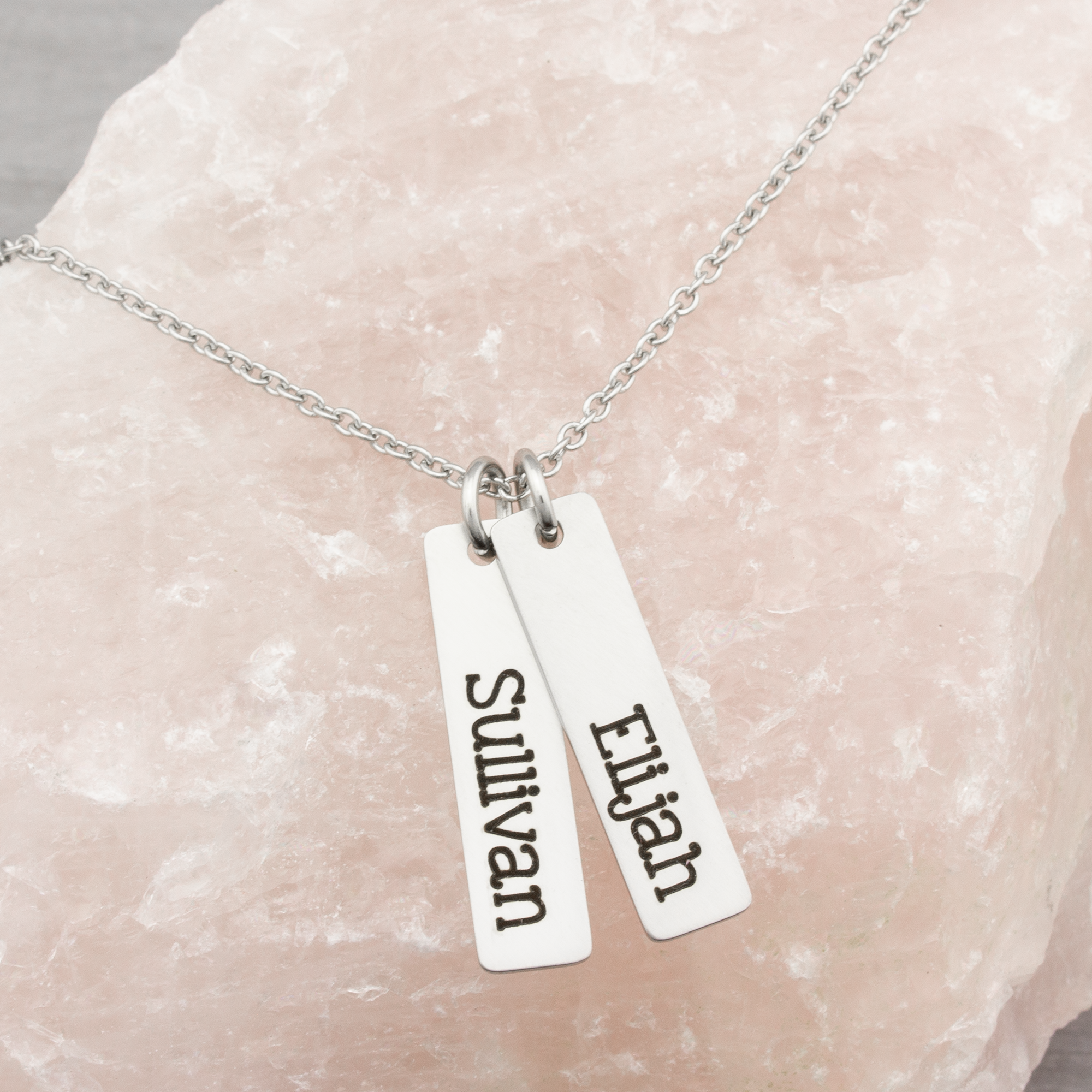 Kids cheap engraved necklace