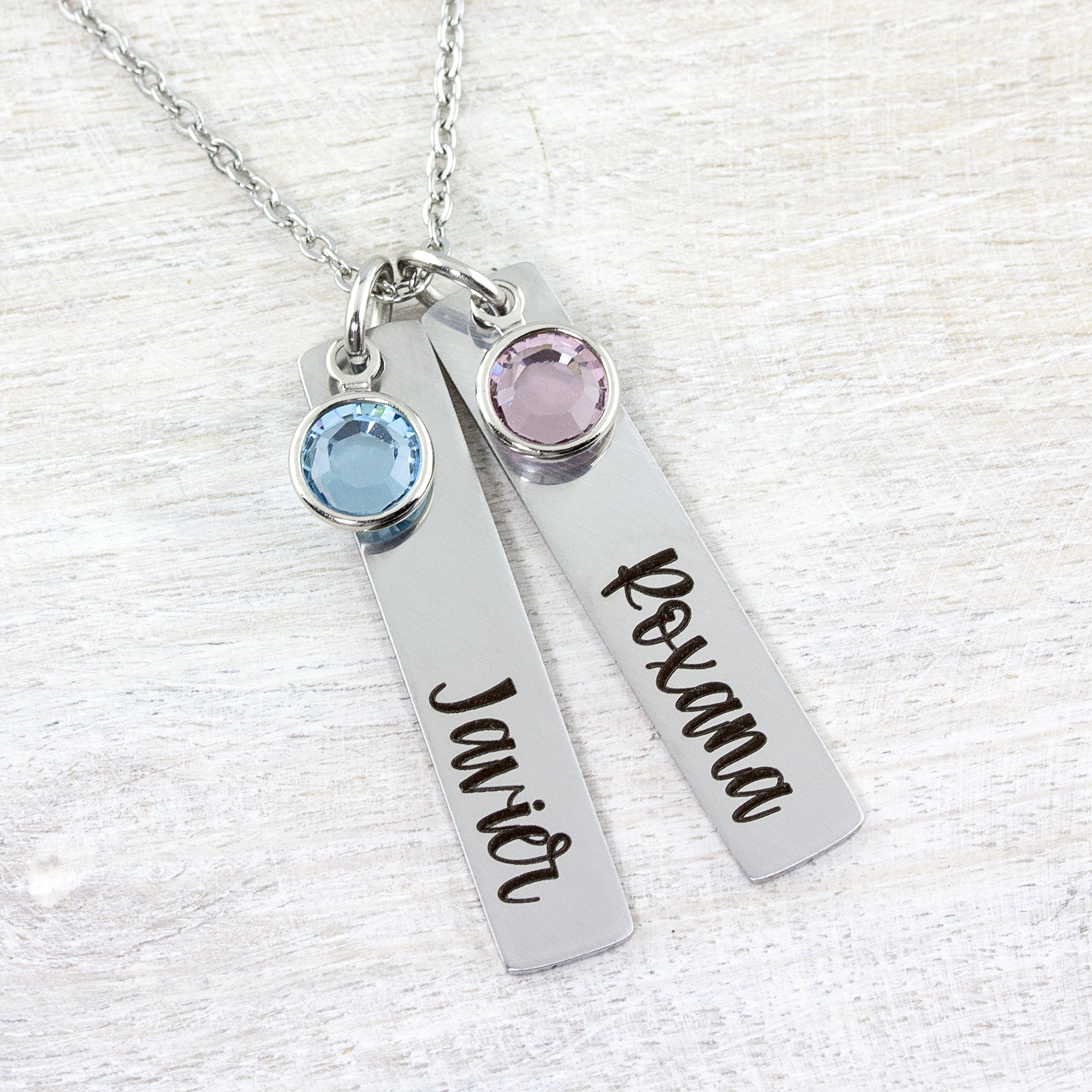 Custom mom necklace with best sale name