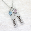 Personalized Name Tags with Birthstones