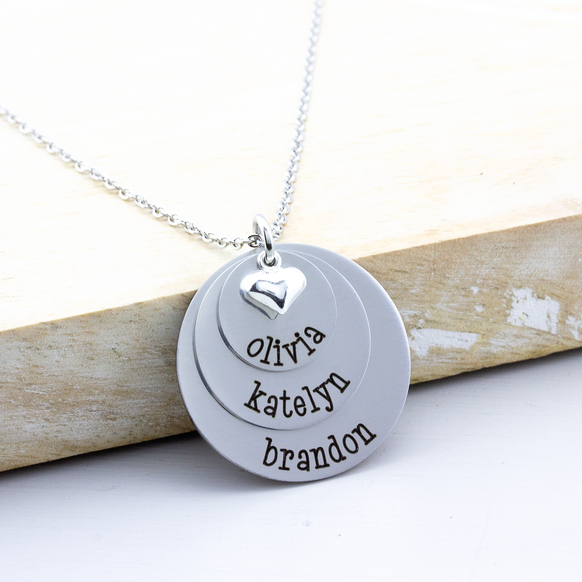 Layered Name Necklace for Mom 3 Name Necklace