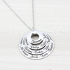 Four Layer Family Name Necklace, Necklace with 16 Names