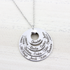 Four Layer Family Name Necklace, Necklace with 16 Names