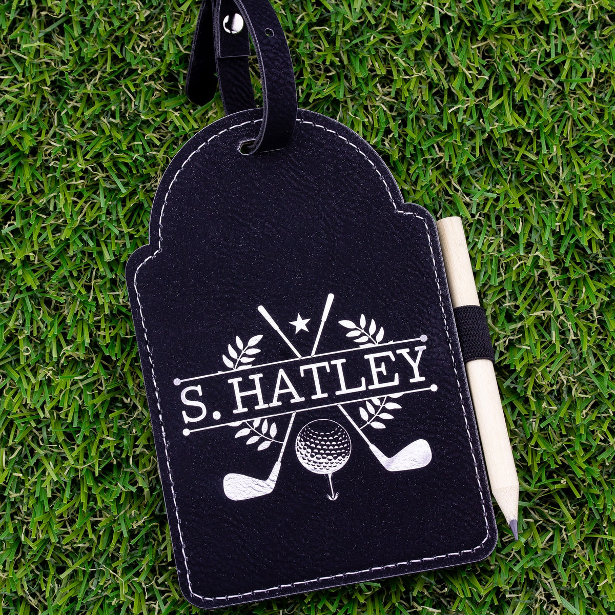 Golf Bag Tag PERSONALIZED, Wooden Tees, Engraved Golf Gifts Custom