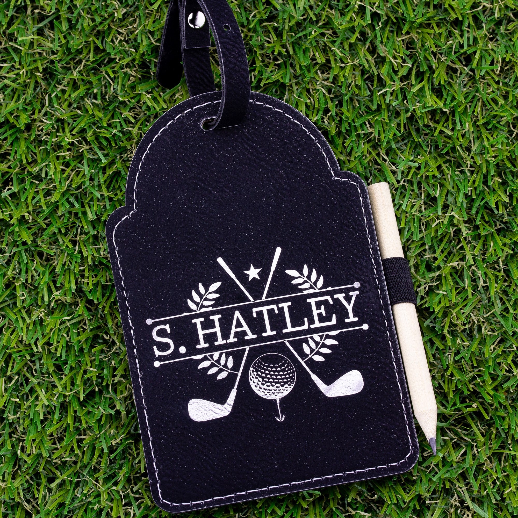 Golf Tee Holder Bag Tag Personalized