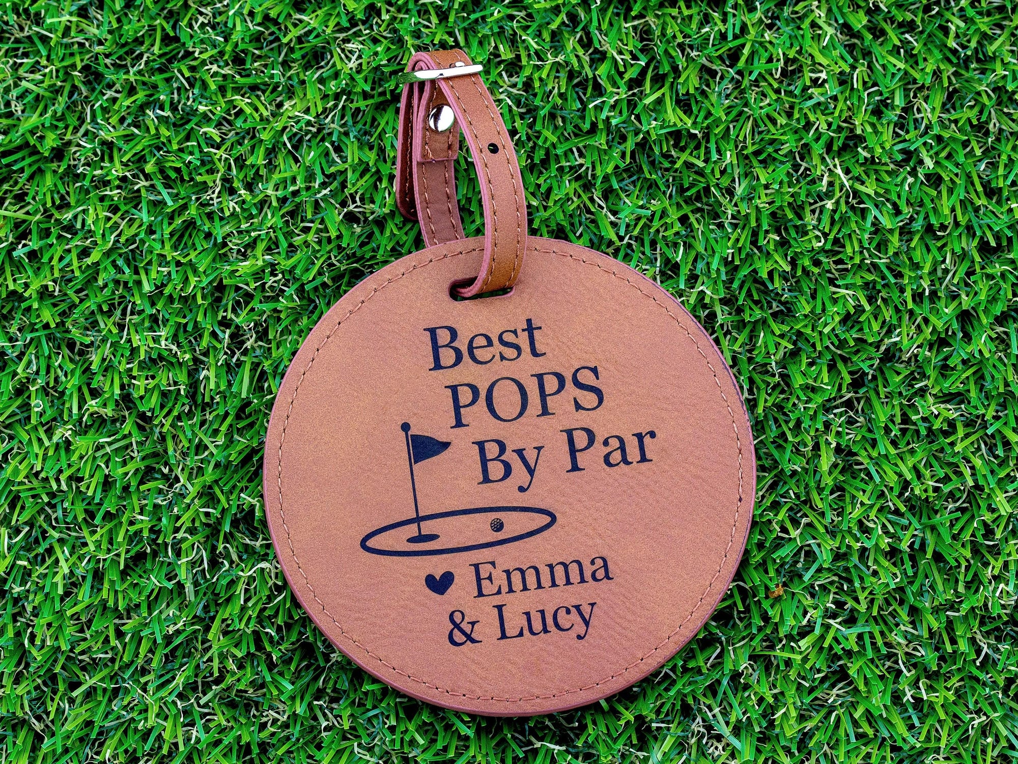 Golf Bag Tag Golf Gifts for Men Personalized Golf Tee Holder, Fathers Day Gift for Dad