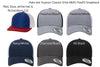 hat color options
red blue white, heather black, heather white, navy white, charcoal white, all black