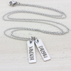 Custom Engraved Kids Name Pendant Necklace