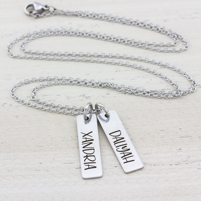 Personalized Name Necklace with Kids Names