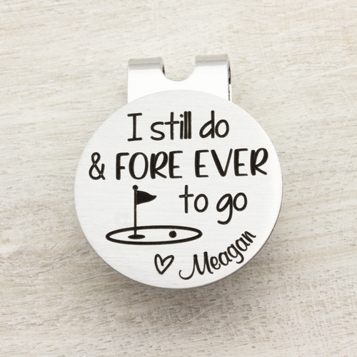 Personalized Husband Golf Gift from Wife I Still Do Engraved Golf Ball Marker
