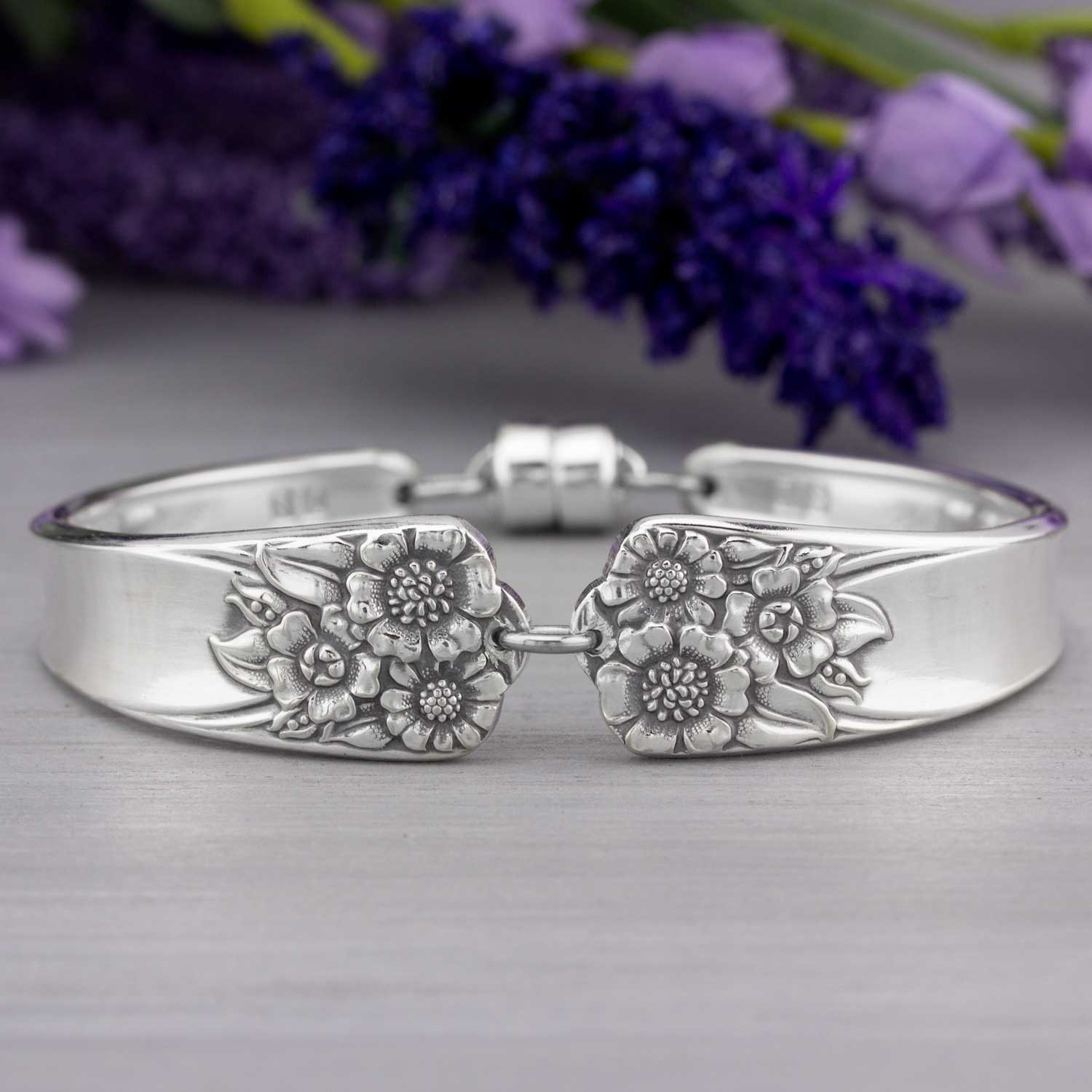 April 1950 Antique Silverware Spoon Jewelry