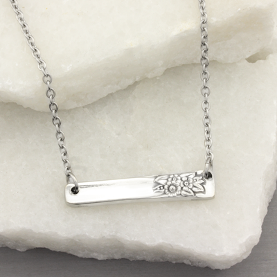 Spoon Necklace Pendant April Silverware Jewelry