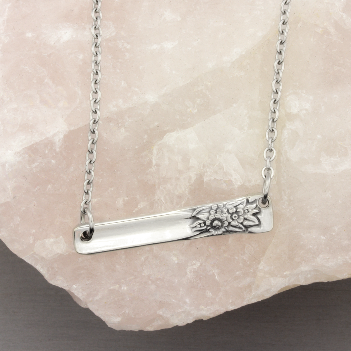 Spoon Necklace Pendant April Silverware Jewelry
