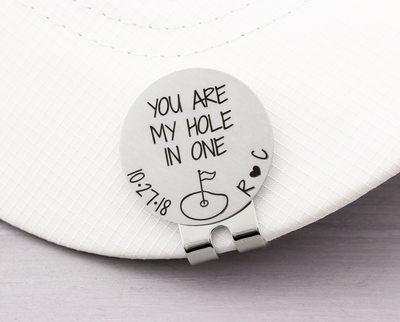 I Love You More Than You Love Golf Ball Marker and Hat Clip - Heartfelt Tokens