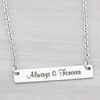 Custom Personalized Bar Necklace