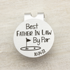 Best Father In Law By Par Engraved Golf Ball Marker