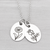 Personalized Birth Month Flower Charm Necklace
