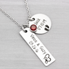 Personalized Mothers Jewelry Couple and Kids Necklace