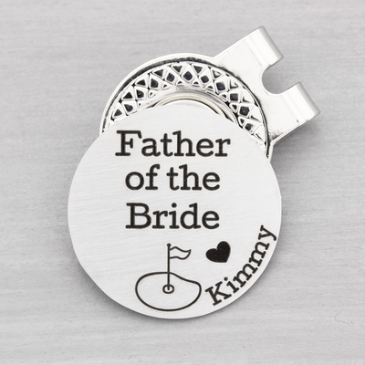 Father of the Bride Golf Ball Marker and Magnetic Hat Clip