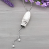 Silverware Adjustable Slider Necklace First Love 1937