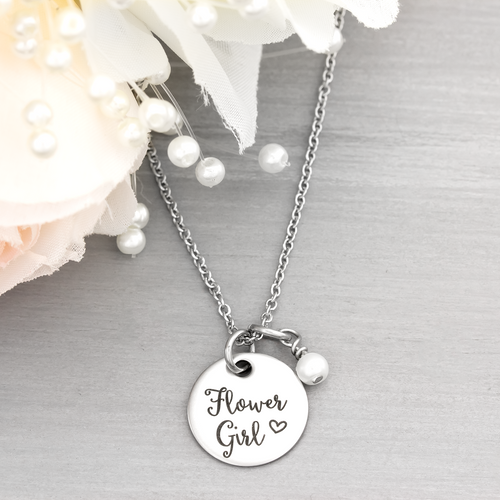 Flower Girl Necklace Wedding Party Gift