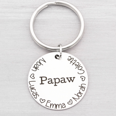 Custom Key Chain Gift for Grandpa