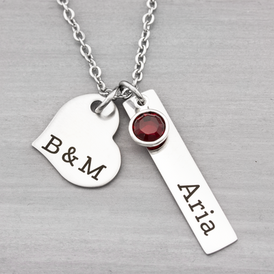 Personalized Couples Name Necklace