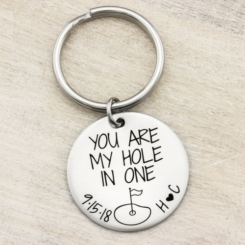 Personalized Golfing Keychain