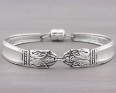 Silverware Jewelry Danish Princess 1938 Spoon Bracelet Christmas Gift for her