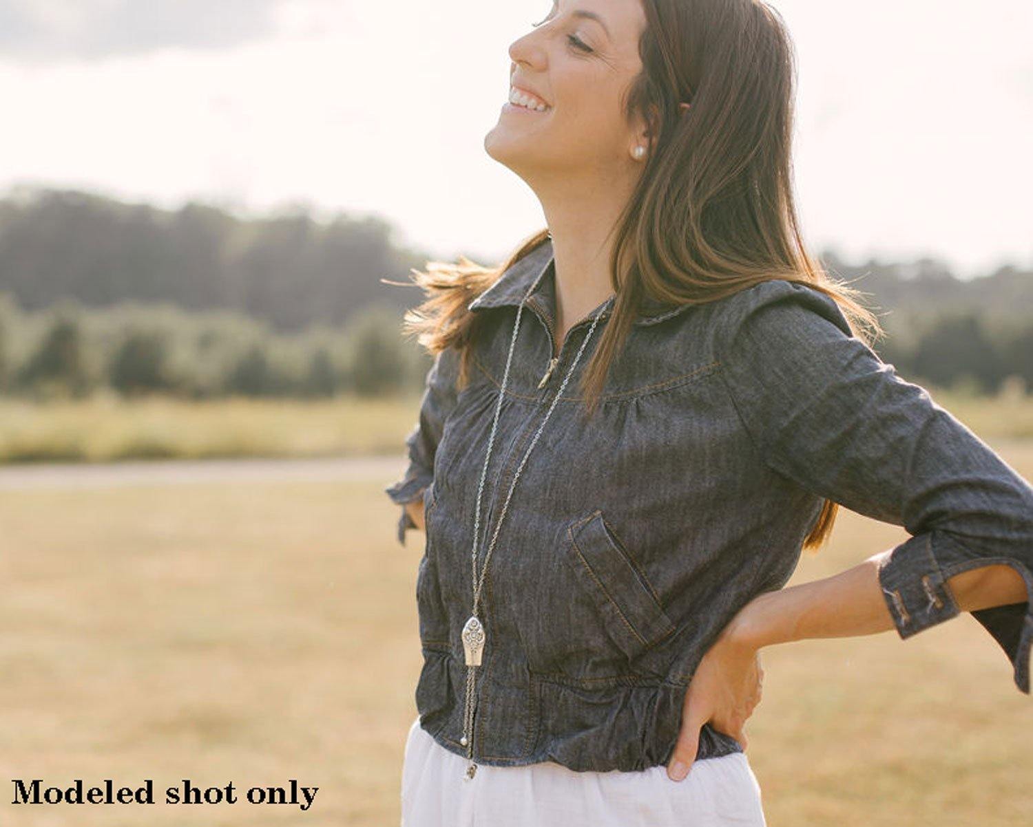 Silverware Slider Necklace Her Majesty 1931 - Adjustable Necklace - Christmas Gift for Her