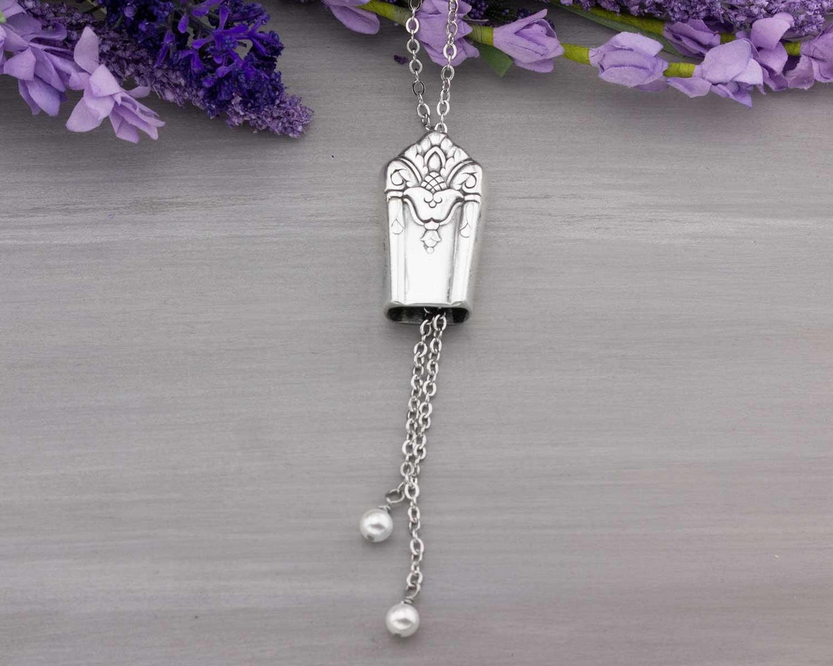 Silverware Slider Necklace Her Majesty 1931 - Adjustable Necklace - Christmas Gift for Her