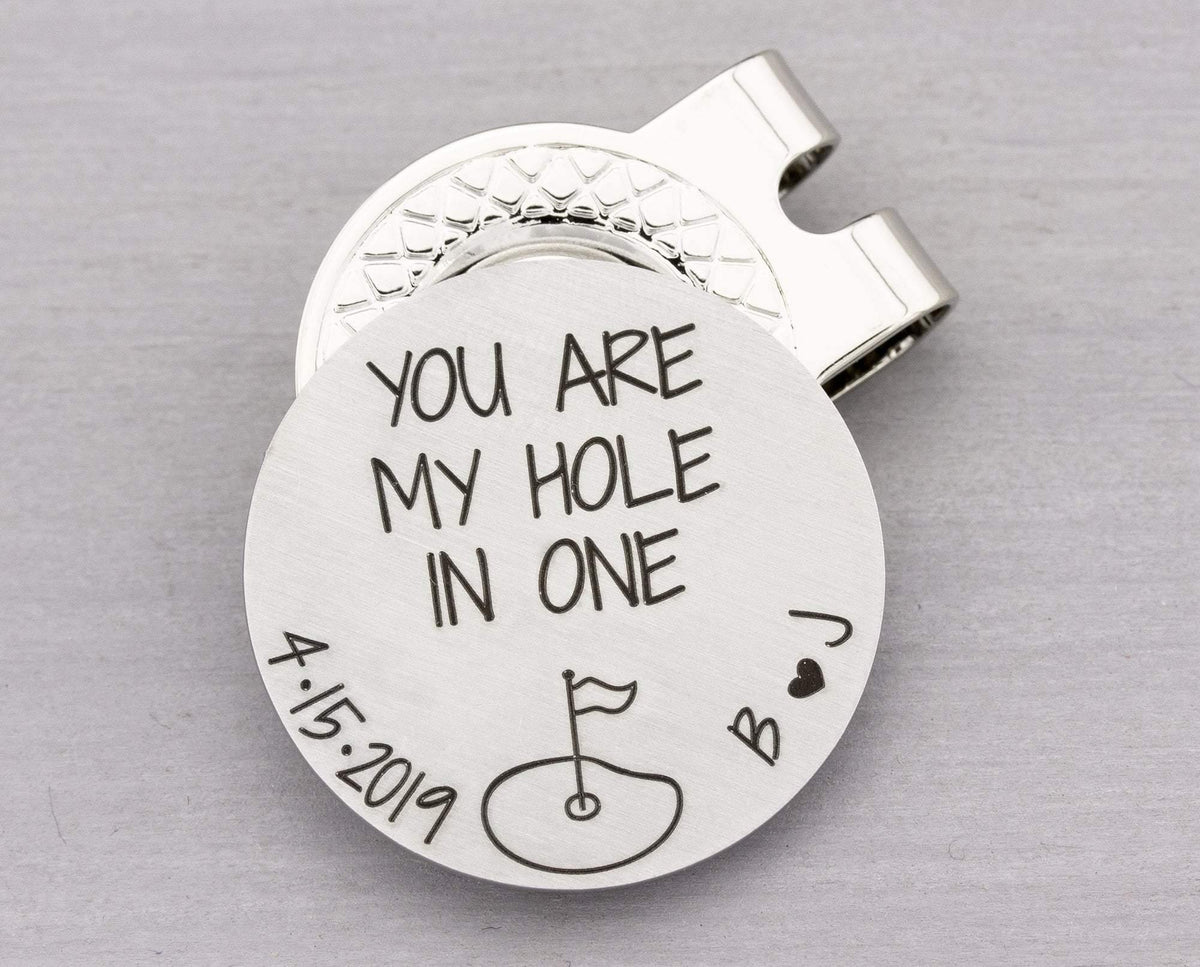 Personalized Golf Ball Marker - Golf Gift for Men - Custom Ball Marker - Magnetic Hat Clip - Golfer Gift