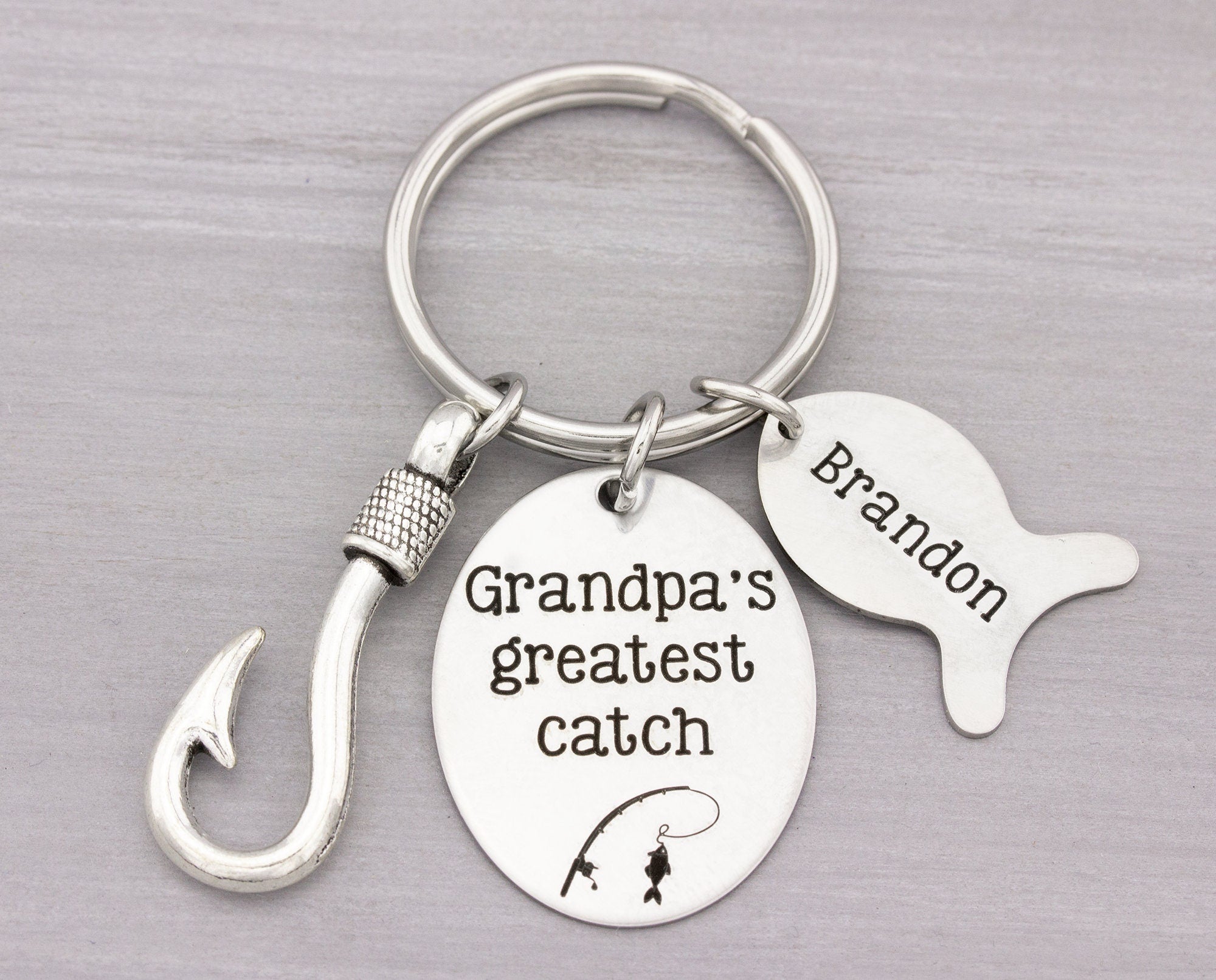 Personalized Fishing Key Chain Gift