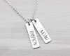 Custom Engraved Kids Name Pendant Necklace - Gifts for Women - Personalized Jewelry Gift Idea for Mom Grandma for Christmas Birthday