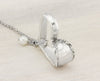 Antique Silverware Heart Necklace - Vintage Spoon Jewelry - Silverware Heart Pendant Gift for Women - Grandmother Silverware Keepsakes