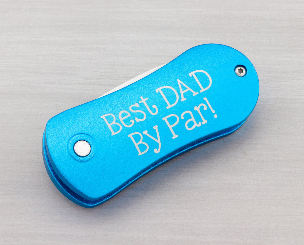 Personalized Golf Gifts for Men Divot Tool Ball Marker - Engraved Gift for Fathers Day - Custom Golf Green Repair Tool Removable Ball Marker