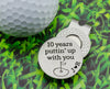 Anniversary Gifts for Him - Custom Magnetic Golf Ball Marker with Hat Clip - Personalized Golf Gifts for Men - Engraved Golfer Gift for Him