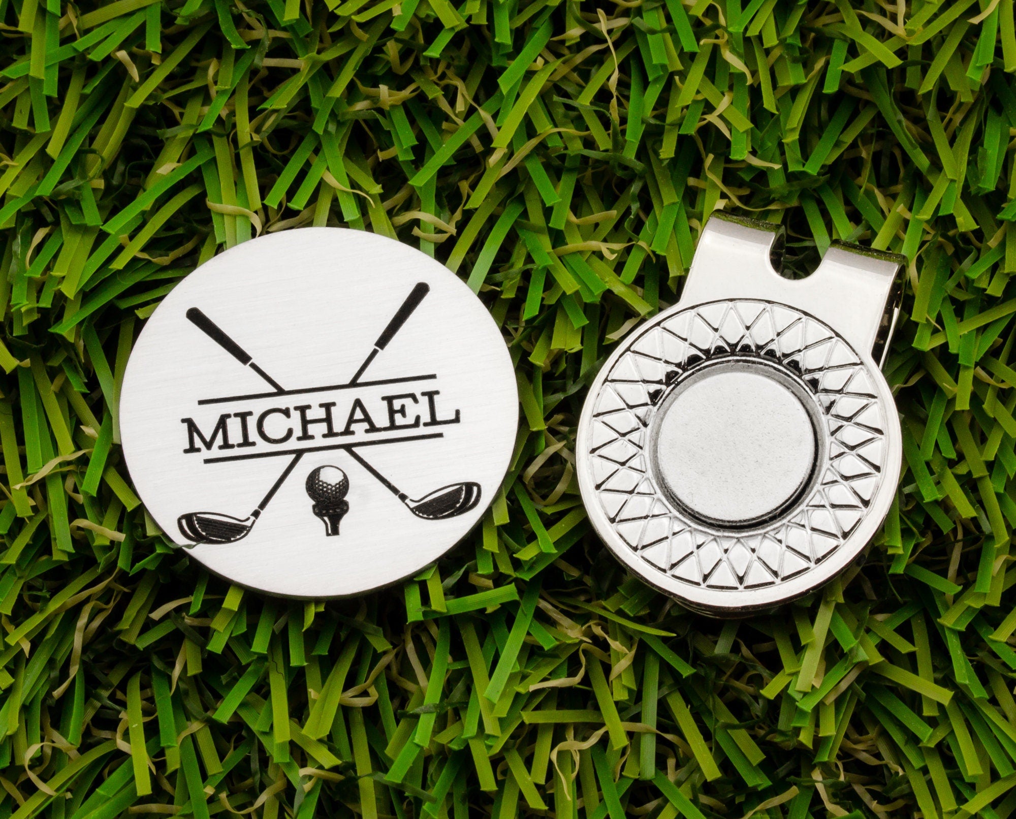 Personalisierte Golf Ball Marker Magnetic Hat Clip mit Namen Premium Golfer Zubehör  Geschenk für Golf-Enthusiasten - CALLIE