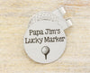 Personalized Golf Gifts for Men - Papa's Lucky Marker - Custom Golf Ball Marker Fathers Day Gift for Grandpa - Engraved Golfer Gift for Him