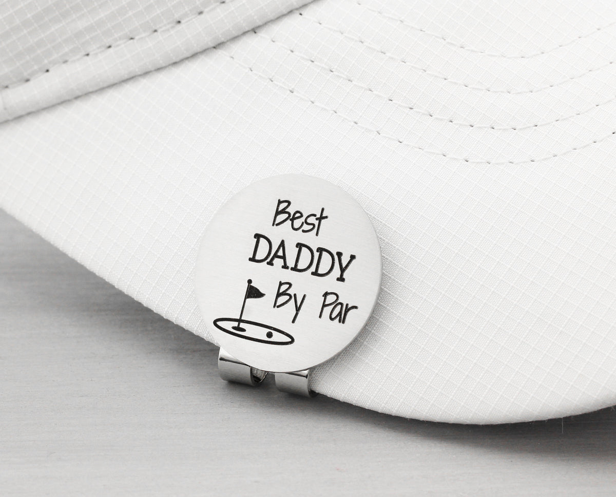 Step Dad Golf Gifts for Men Personalized Golf Ball Marker Hat Clip - Engraved Golfer Gift for Him Christmas Gift Idea for Father Grandpa