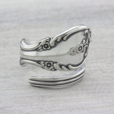 Antique Spoon Ring Jewelry Vintage Silverware Spoon Rings Handmade Authentic Silverware Jewelry 1962 Southern Splendor Mothers Day Gift