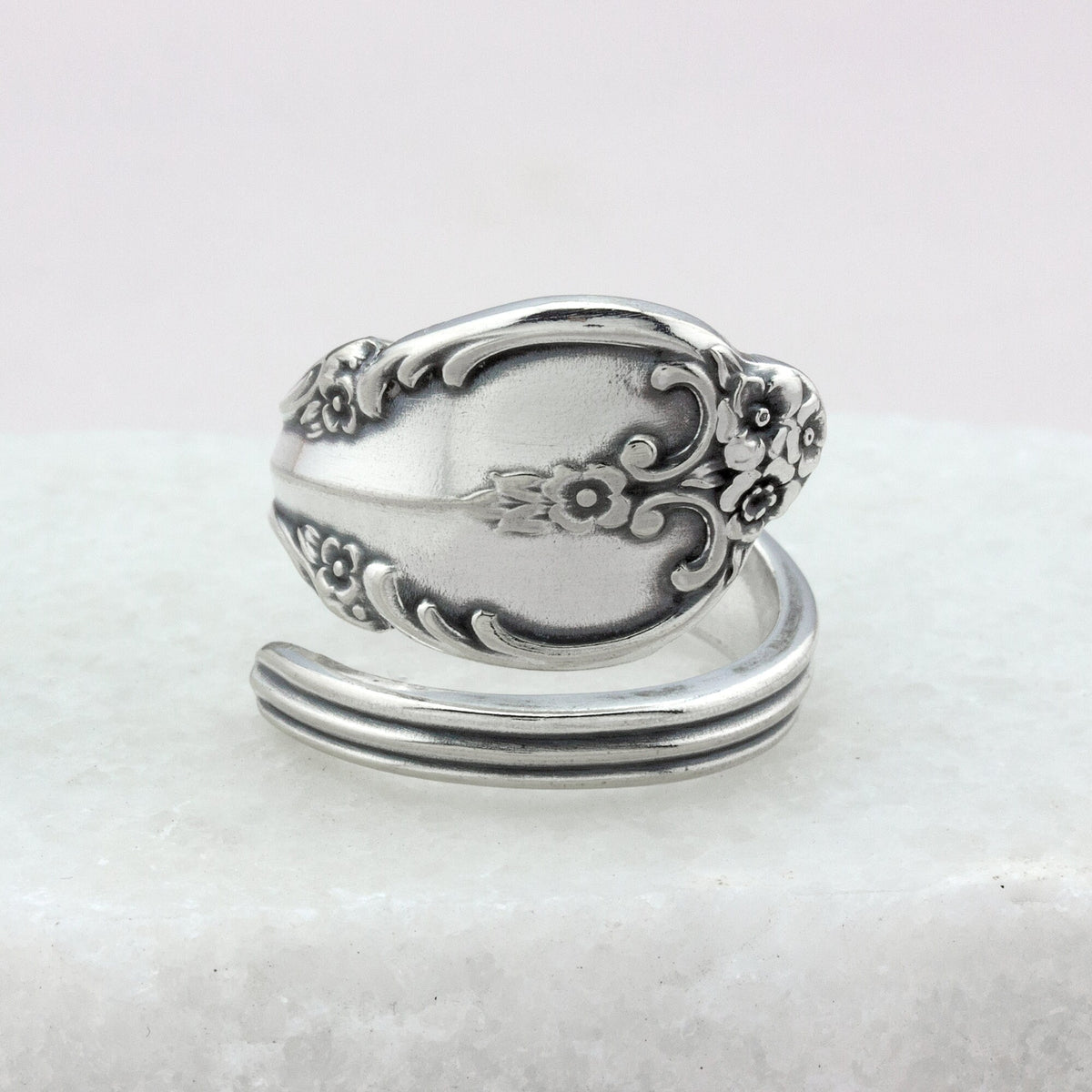 Antique Spoon Ring Jewelry Vintage Silverware Spoon Rings Handmade Authentic Silverware Jewelry 1962 Southern Splendor Mothers Day Gift