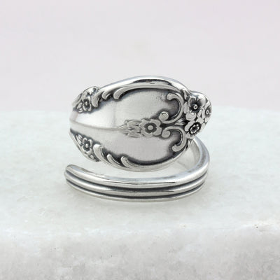 Antique Spoon Ring Jewelry Vintage Silverware Spoon Rings Handmade Authentic Silverware Jewelry 1962 Southern Splendor Mothers Day Gift