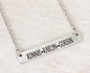 Bar Necklace Personalized Three Name Necklace Mother Necklace with Kids Names Mom Gift Custom Engraved Mothers Day Gifts Mama Necklace