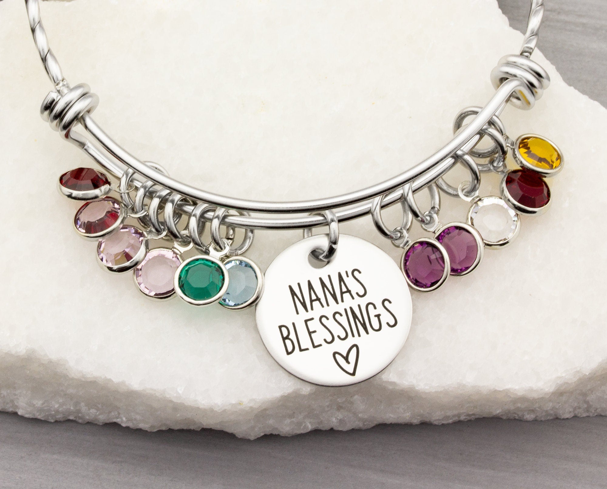 Nana Charm Bracelet Sterling Silver 7