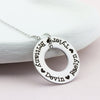 Custom Circle Name Necklace, Mother Necklace with Kids Names, Engraved Washer Necklace, Personalized Mothers Day Gift, Gifts for Mom