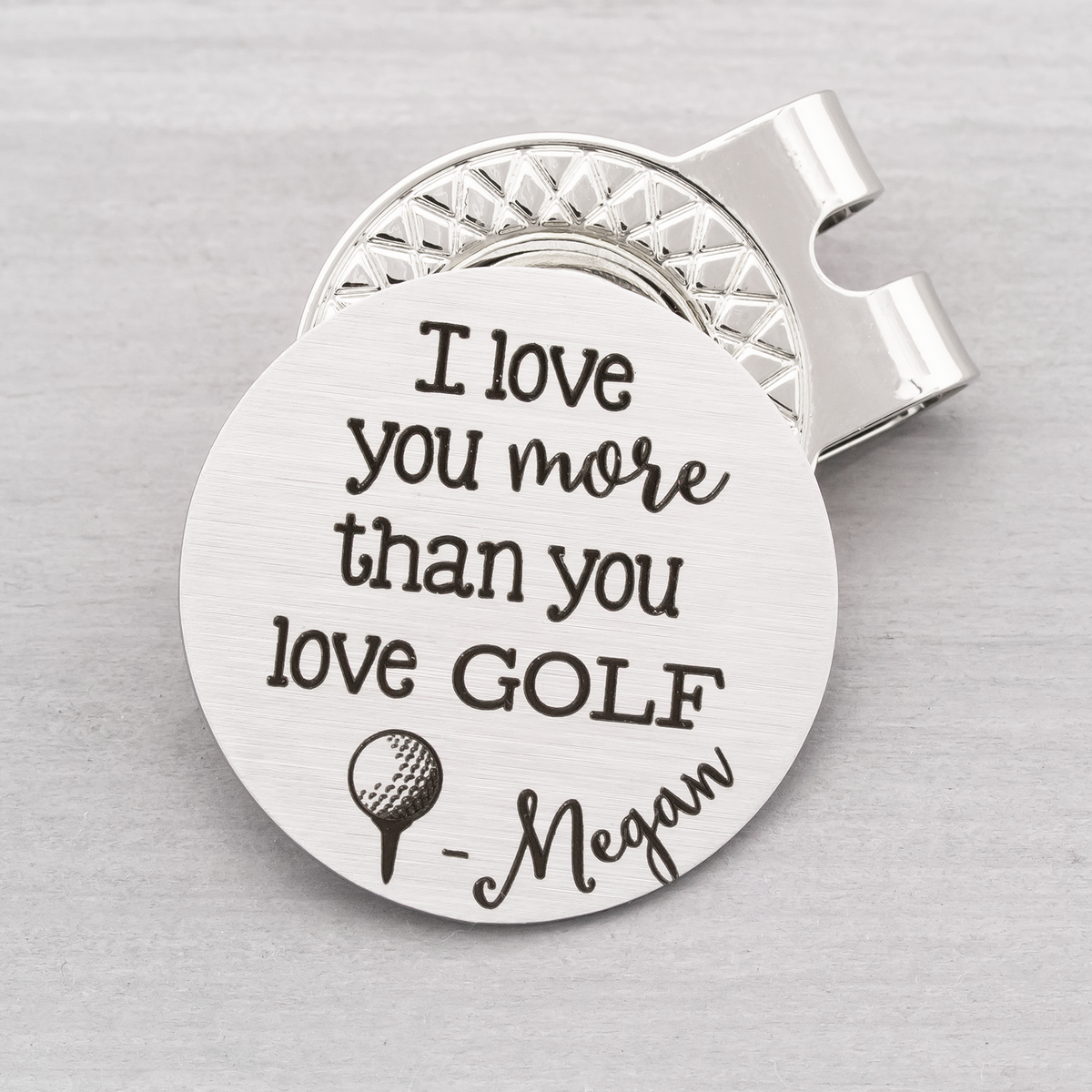 Custom Golf Ball Marker with Magnetic Hat Clip