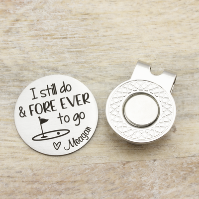 Personalized Husband Golf Gift from Wife I Still Do Engraved Golf Ball Marker