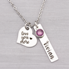 Personalized Mothers Necklace Love You More
